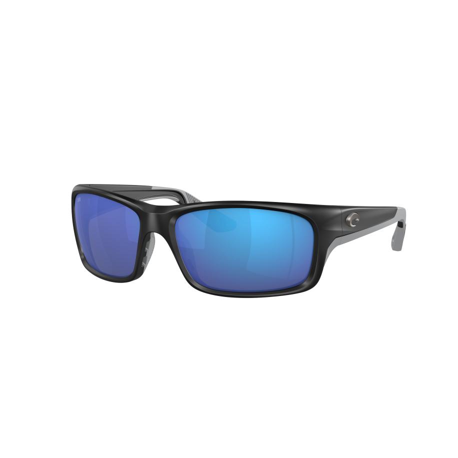 Costa Mannelijk Sunglass 6S9106 Jose PRO - Framekleur: Matzwart, Lenskleur: Blauw gespiegeld Blauw