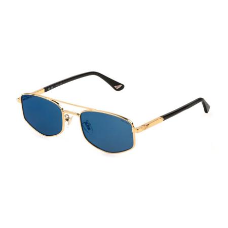 Police SPLQ84 NEW CROSSROADS 3 200B Goud Heren Zonnebril