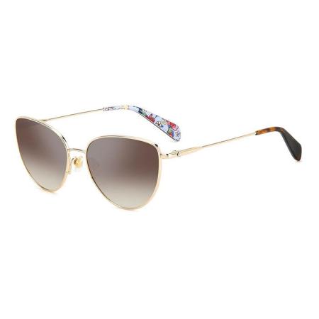 Kate Spade Hailey/G/S Aziatische pasvorm J5G/NQ Goud Dames Zonnebril