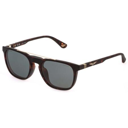 Police UPLQ67 ORIGINS LITE 33 With Clip-On 878P Tortoiseshell Heren Zonnebril