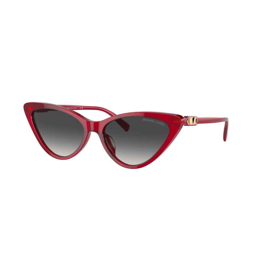 Michael Kors Vrouwelijk Sunglass MK2195U Harbour Island - Framekleur: Rood, Lenskleur: Donkergrijs gradiënt Grijs