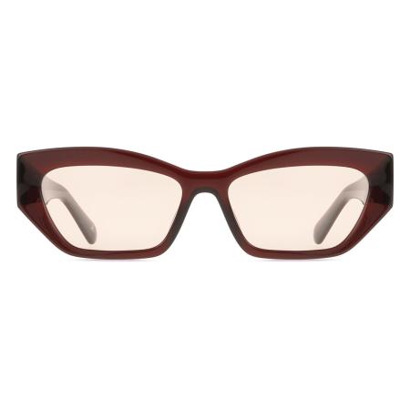 Dames Cat-eye Volledige rand Plastic Bruin Zonnebril - Arise Collective