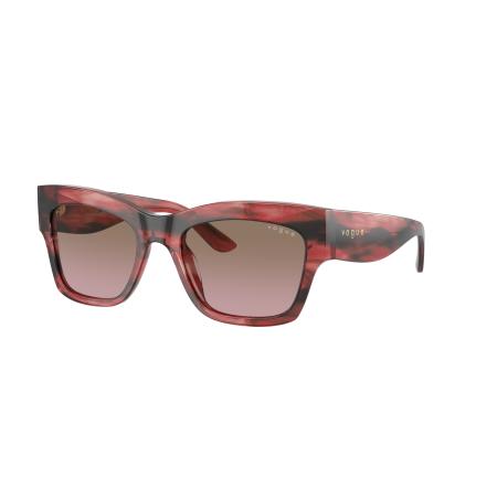 Vogue Eyewear Vrouwelijk Sunglass VO5524S - Framekleur: Rood Havana, Lenskleur: Violet gradiënt bruin