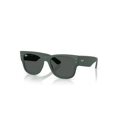 Ray-Ban Mega Wayfarer Liteforce zonnebril Zand Groen montuur Grijs glazen 52-21