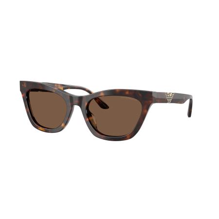 Emporio Armani Vrouwelijk Sunglass EA4259U - Framekleur: Glanzend Havana, Lenskleur: Bruin