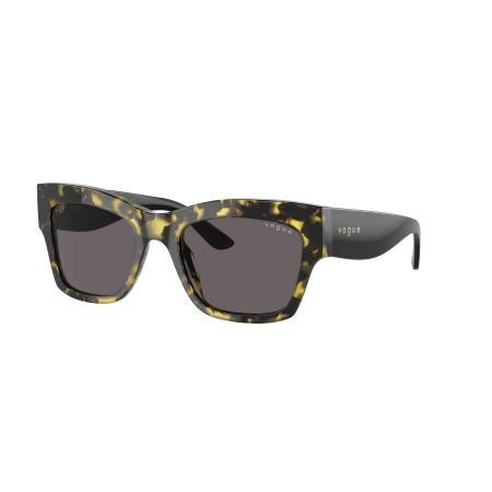 Vogue Eyewear Vrouwelijk Sunglass VO5524S - Framekleur: Geel tortoise, Lenskleur: Zwart dofgrijs