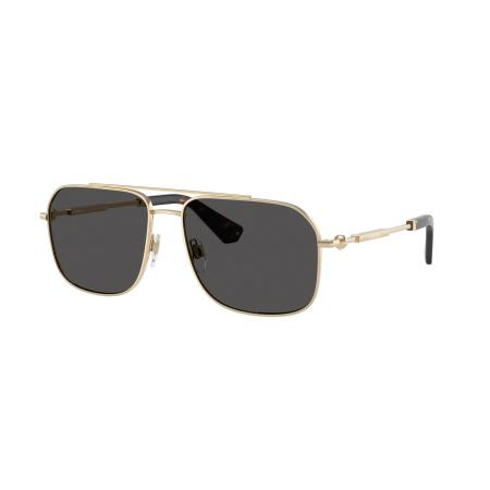 Burberry Mannelijk Sunglass BE3159 - Framekleur: Lichtgoud, Lenskleur: Donkergrijs