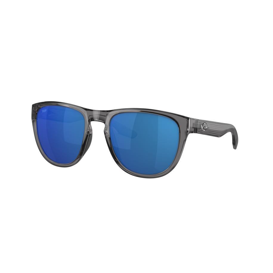 Costa Unisex Sunglass 6S9082 Irie - Framekleur: Grijs kristal, Lenskleur: Blauw gespiegeld Blauw