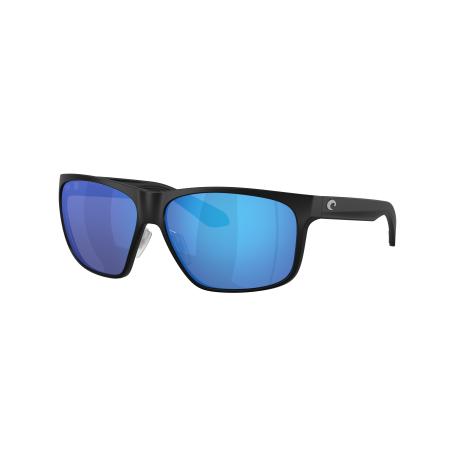 Costa Mannelijk Sunglass 6S9128 Trades - Framekleur: Matzwart, Lenskleur: Blauw gespiegeld