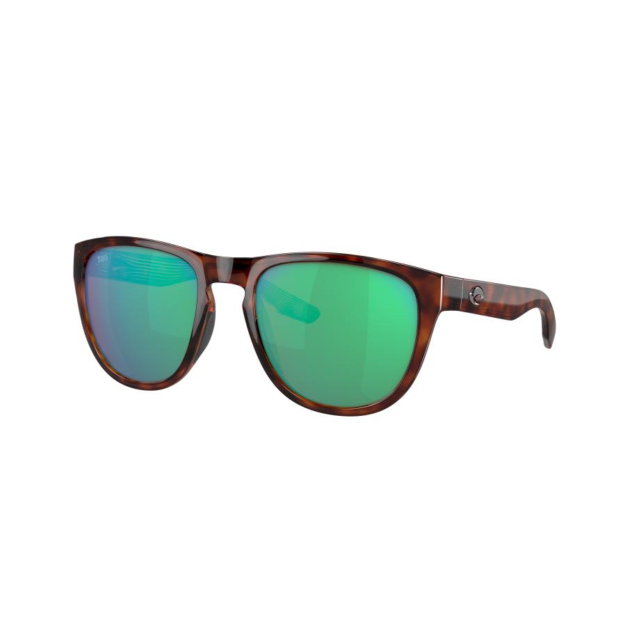 Costa Unisex Sunglass 6S9082 Irie - Framekleur: Tortoise, Lenskleur: Groen gespiegeld Groen