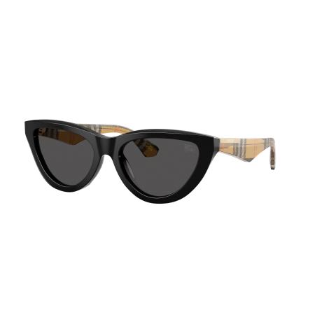Burberry Vrouwelijk Sunglass BE4436U - Framekleur: Zwart, Lenskleur: Donkergrijs