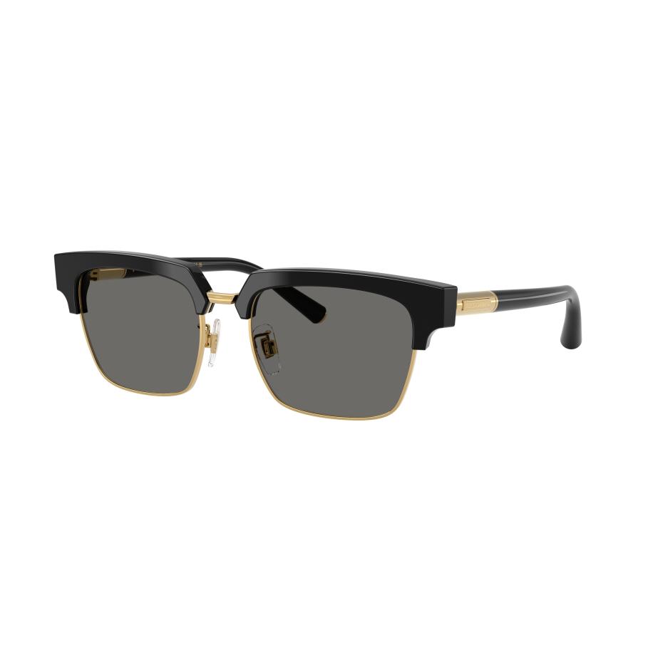 Dolce&Gabbana Mannelijk Sunglass DG4522 - Framekleur: Zwart, Lenskleur: Grijs Grijs