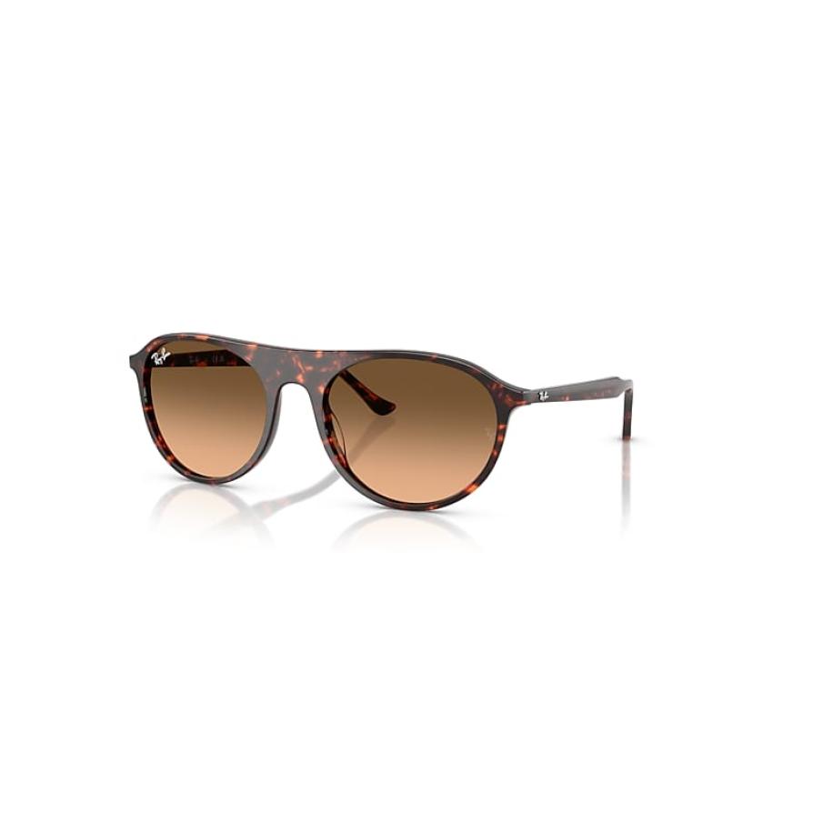 Ray-Ban Rb2215 zonnebril Havana Rood Schildpad montuur Roze glazen 56-20 Multicolor