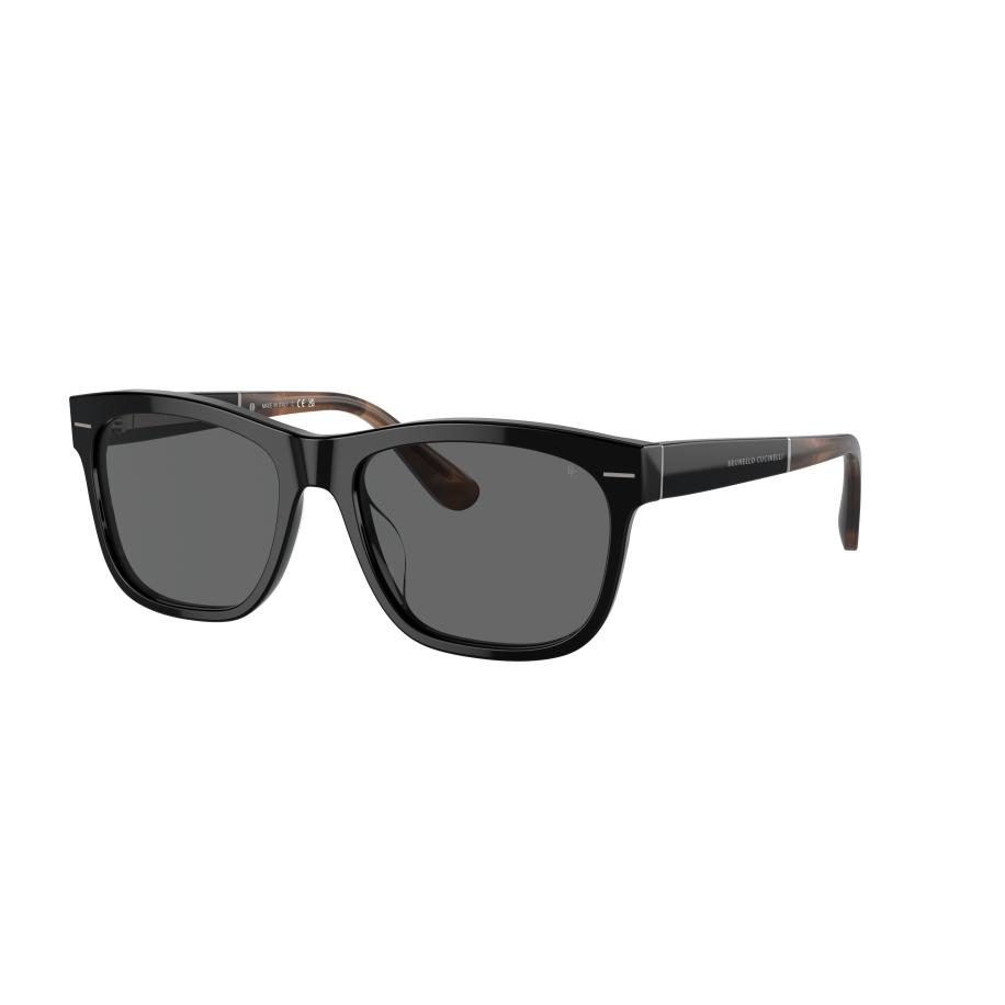 Brunello Cucinelli Unisex Sunglass BC4003S - Framekleur: Zwart, Lenskleur: Antraciet Grijs