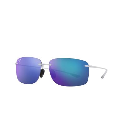 Maui Jim Unisex Sunglass B443-05CM - Framekleur: Crystal Matte, Lenskleur: Blue Hawaii