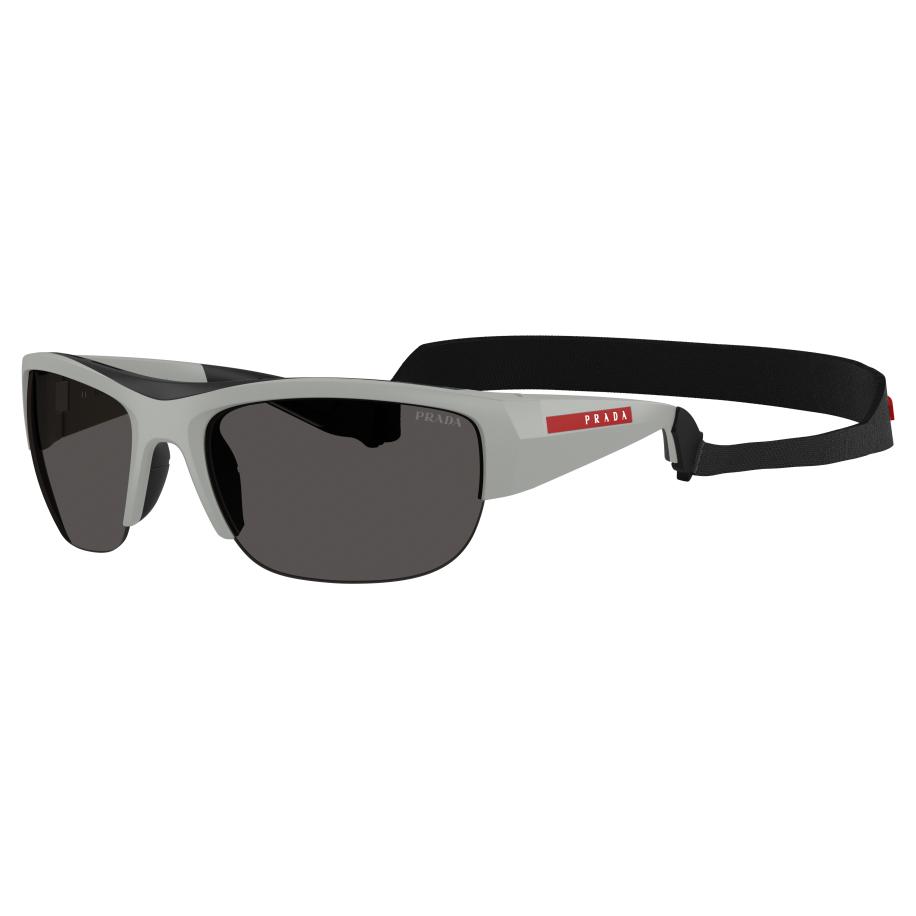 Prada Linea Rossa Mannelijk Sunglass PS A01S - Framekleur: Mat ijzergrijs, Lenskleur: Donkergrijs Grijs