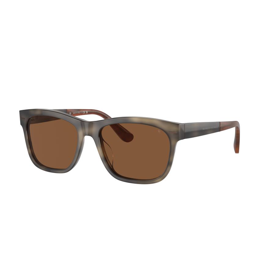 Brunello Cucinelli Unisex Sunglass BC4003S - Framekleur: Havana taupe, Lenskleur: Cioccolato Multicolor