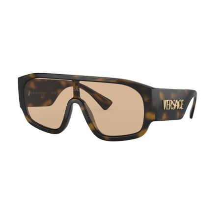 Versace Vrouwelijk Sunglass VE4439 - Framekleur: Havana, Lenskleur: Lichtbruin