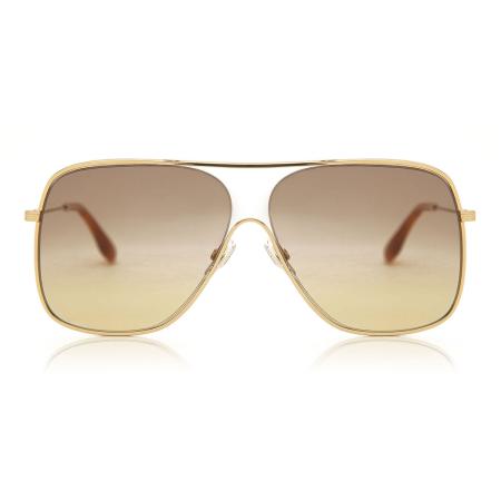 Victoria Beckham VB132S 709 Goud Dames Zonnebril