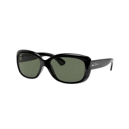 Ray-Ban Vrouwelijk Sunglass RB4101 Jackie Ohh - Framekleur: Zwart, Lenskleur: Donkergroen