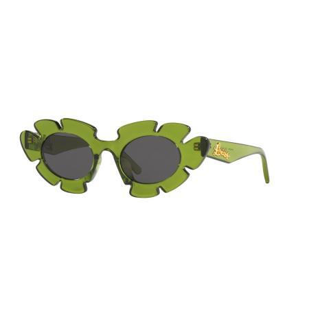 Loewe Unisex Sunglass Paulas Ibiza LW40088U - Framekleur: Groen, Lenskleur: Grijs