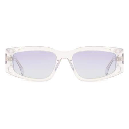 Dames Rechthoek Volledige rand Plastic Doorzichtig Zonnebril - Arise Collective