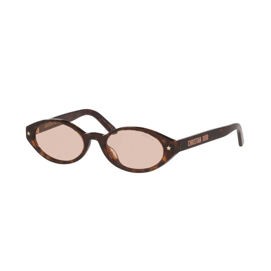 DIOR Vrouwelijk Sunglass Diorpacific R1I - Framekleur: Bruin, Lenskleur: Roze Roze