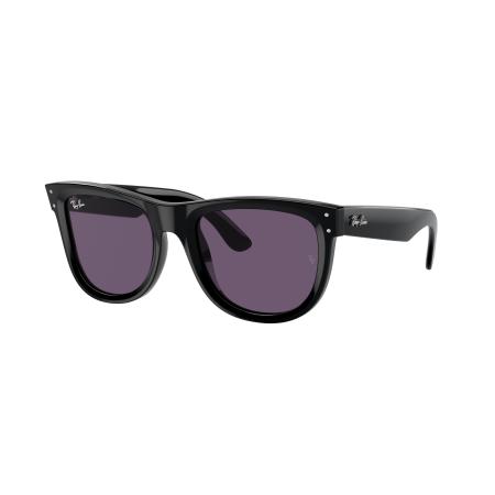 Ray-Ban Unisex Sunglass RBR0502S Wayfarer Reverse - Framekleur: Zwart, Lenskleur: Violet
