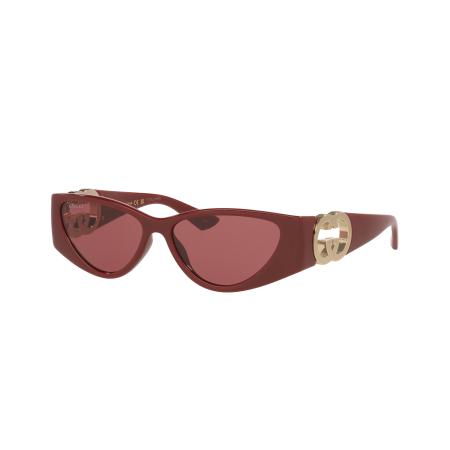 Gucci Vrouwelijk Sunglass GG1824S - Framekleur: Bordeaux, Lenskleur: Rood
