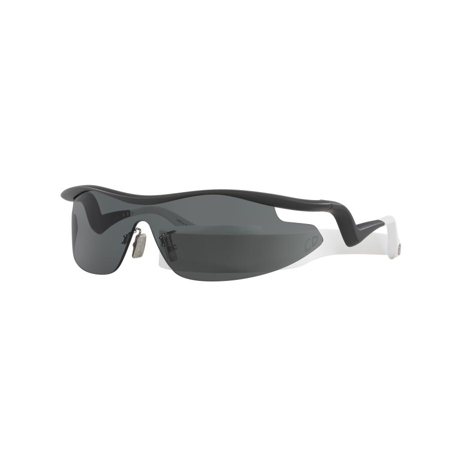 DIOR Mannelijk Sunglass RunInDior S1U - Framekleur: Dark Ruthenium, Lenskleur: Groen Groen