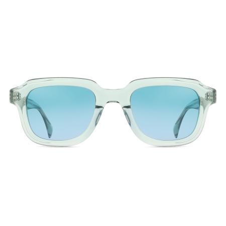 Heren Vierkant Volledige rand Plastic Blauw Zonnebril - Arise Collective