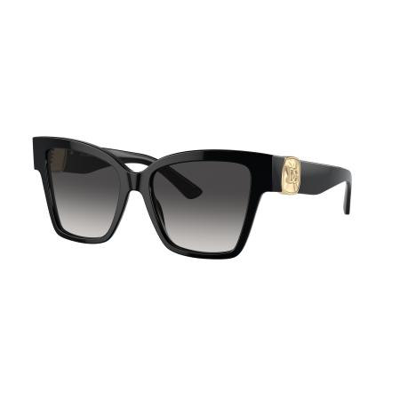 Dolce&Gabbana Vrouwelijk Sunglass DG4470 - Framekleur: Zwart, Lenskleur: Donkergrijs