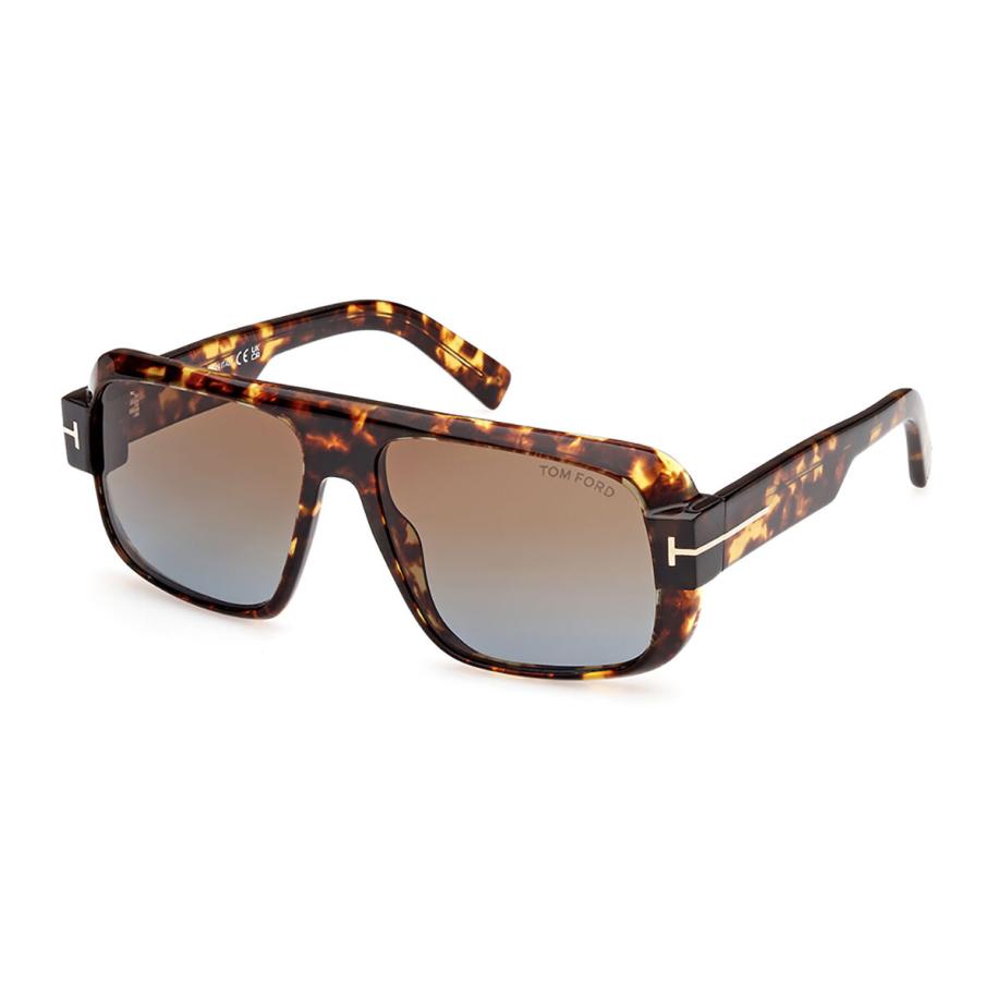 Tom Ford FT1101 TURNER 52F Tortoiseshell Heren Zonnebril