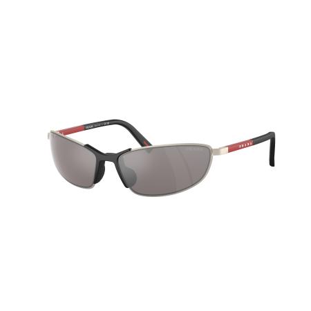 Prada Linea Rossa Mannelijk Sunglass PS 55ZS - Framekleur: Mat Champagne, Lenskleur: Paars bruin spiegelend zilver