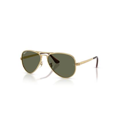 Ray-Ban Aviator Max zonnebril Arista Goud montuur Groen glazen Gepolariseerd 58-16