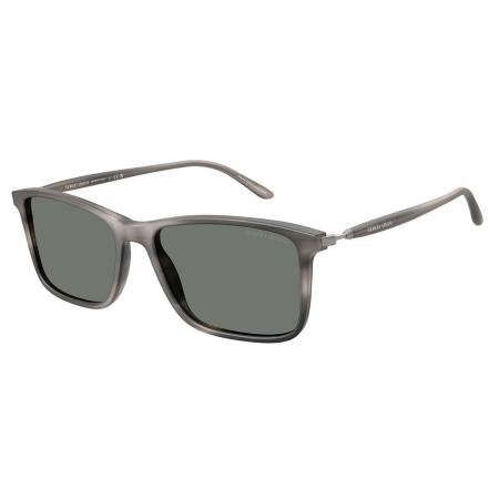 Giorgio Armani AR8218F Aziatische pasvorm 616611 Grijs Heren Zonnebril
