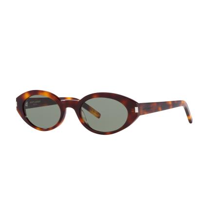 Saint Laurent Vrouwelijk Sunglass SL 567 - Framekleur: Bruin licht, Lenskleur: Groen