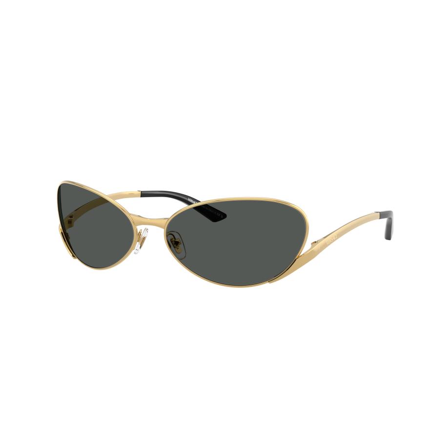 Versace Mannelijk Sunglass VE2285 - Framekleur: Goud, Lenskleur: Donkergrijs Grijs