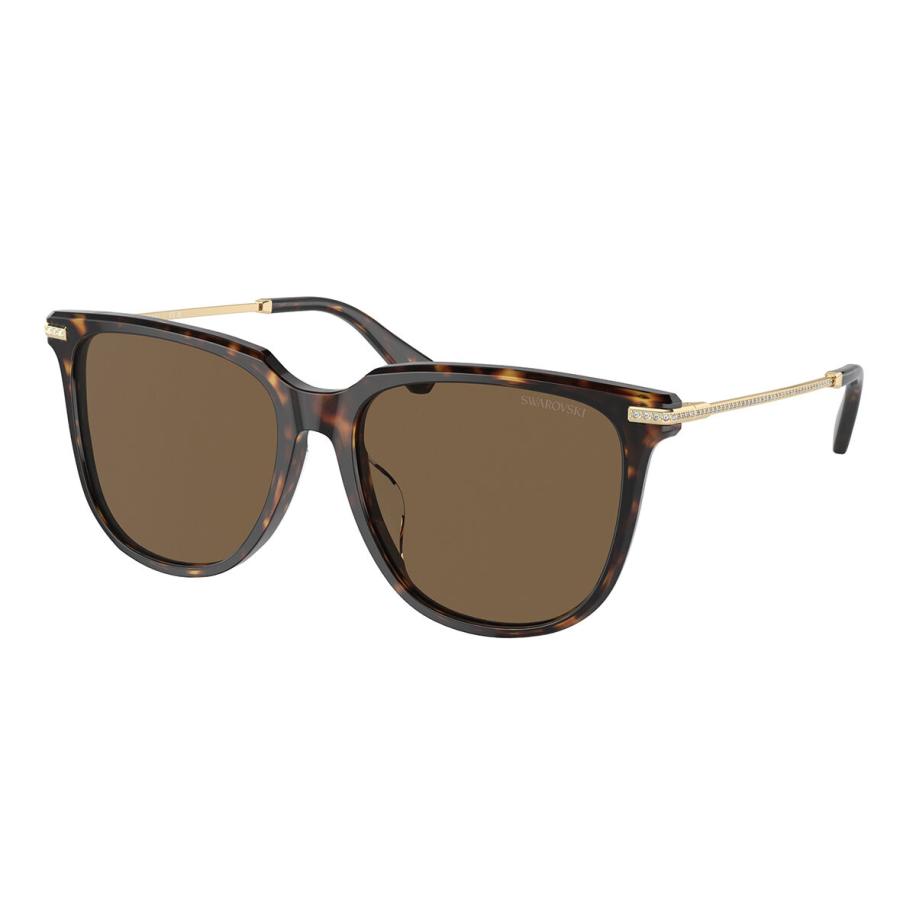 Swarovski SK6015D Aziatische pasvorm 100273 Tortoiseshell Dames Zonnebril