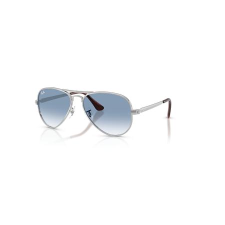 Ray-Ban Aviator Max zonnebril Zilver montuur Blauw glazen 58-16