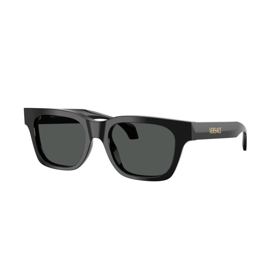 Versace Mannelijk Sunglass VE4486 - Framekleur: Zwart, Lenskleur: Donkergrijs Grijs