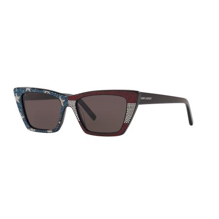 Saint Laurent Vrouwelijk Sunglass SL 276 Mica - Framekleur: Zwart, Lenskleur: Grijs