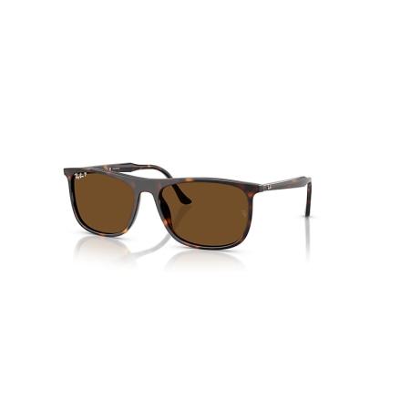 Ray-Ban Rb2216 zonnebril Havana montuur Bruin glazen Gepolariseerd 61-18