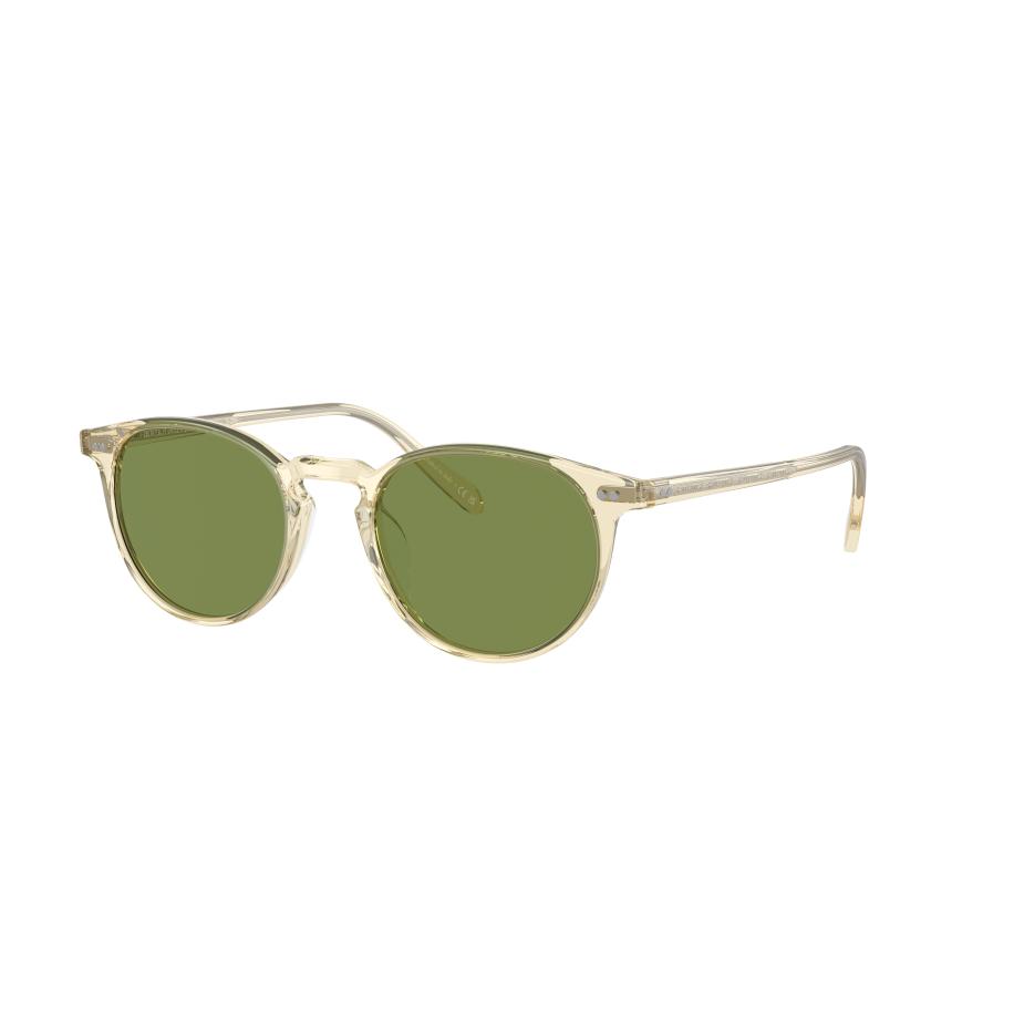 Oliver Peoples Unisex Sunglass OV5004SU Riley Sun - Framekleur: Vaalgeel, Lenskleur: Groen C Groen