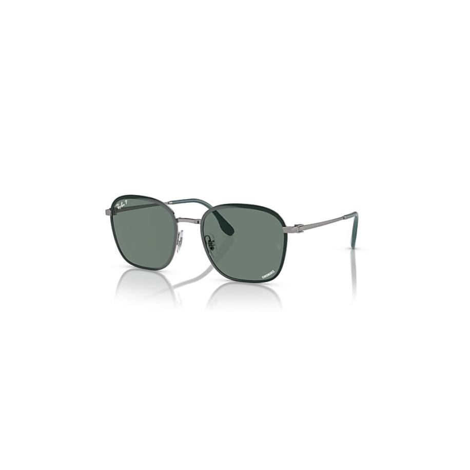Ray-Ban Rb3720 zonnebril Staalgrijs montuur Grijs glazen Gepolariseerd 55-20 Grijs