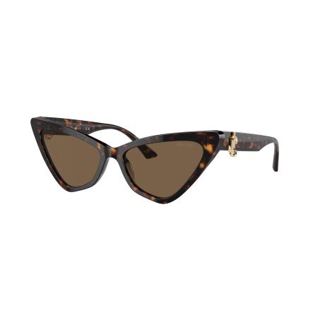 Jimmy Choo Vrouwelijk Sunglass JC5008 - Framekleur: Havana, Lenskleur: Donkerbruin