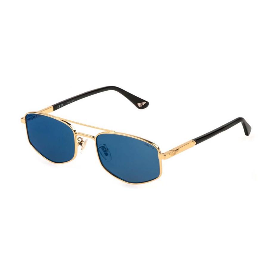 Police SPLQ84 NEW CROSSROADS 3 200B Goud Heren Zonnebril