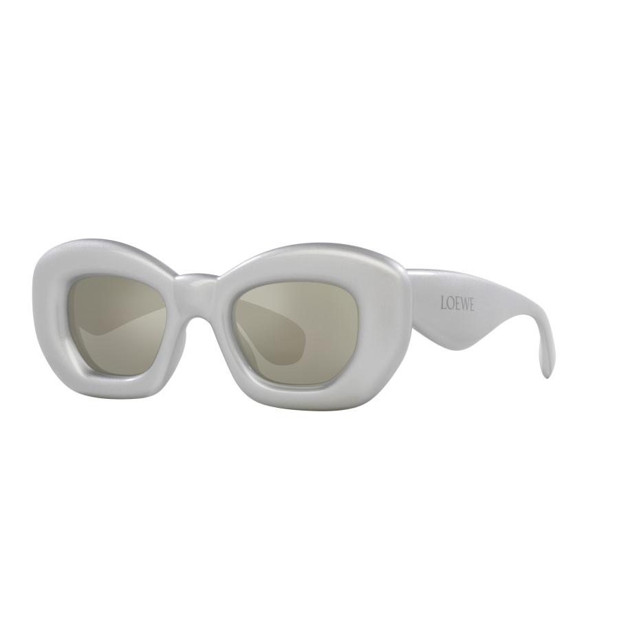 Loewe Mannelijk Sunglass Inflated LW40117I - Framekleur: Grijs, Lenskleur: Grijs Grijs