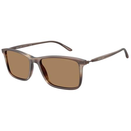 Giorgio Armani AR8218F Aziatische pasvorm 6167M4 Bruin Heren Zonnebril