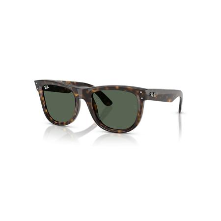 Ray-Ban Wayfarer Reverse zonnebril Donker Havana montuur Groen glazen 53-20